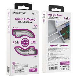 Borofone Type-C to Type-C fehér 1M