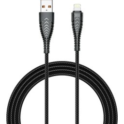 Veger lightning kábel fekete 1,2M fekete