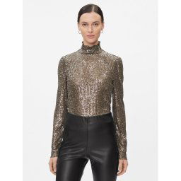 Bruuns Bazaar Blúz Aniqa BBW3588 Szürke Slim Fit