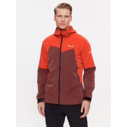 Salewa Softshell kabát Sella DST 28468 Piros Regular Fit