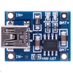 Töltésvezérlő Modul Tp4056 Li-ion 1a Usb-c (5140)