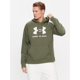 Under Armour Pulóver Ua Rival Fleece Logo Hd 1379758 Khaki Loose Fit
