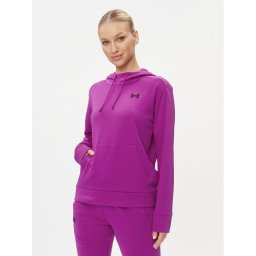 Under Armour Pulóver Armour Fleece Hoodie 1373055 Rózsaszín Loose Fit