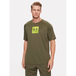 Under Armour Póló Ua Tech Prt Fill Ss 1380785 Khaki Loose Fit