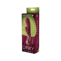 Dinky Jimmy K. Duo - akkus, csiklókaros vibrátor (piros)
