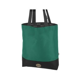 Zöld-fekete textil shopper fazonú női válltáska Dressa