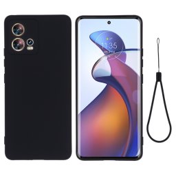 RUBBER Motorola Edge 30 Fusion fekete védőburkolat