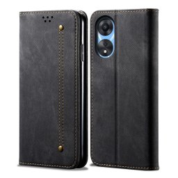 DENIM pénztárca huzat Oppo A38 fekete