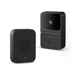 Smart videó kaputelefon szett - Wi-Fi-s, akkumulátoros - HD - fekete