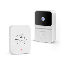 Smart videó kaputelefon szett - Wi-Fi-s, akkumulátoros - HD - fehér