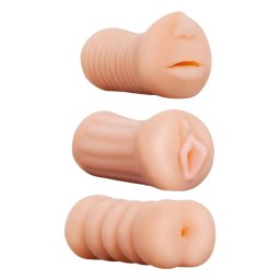 XXX To GO Juicy szett (3db) - műpunci, száj, popsi maszturbátor