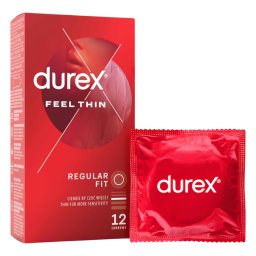 Durex Feel Thin - vékony óvszer élethű érzéssel (12 db)