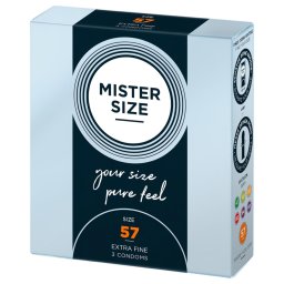 Mister Size vékony óvszer - 57 mm (3 db)