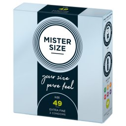 Mister Size vékony óvszer - 49 mm (3 db)