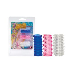 You2Toys - japán péniszköpeny szett barázdás felülettel (3 db)