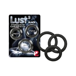 You2Toys - Lust péniszgyűrű trió (fekete)