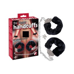 You2Toys - plüss szexbilincs hosszú lánccal pároknak (fekete)