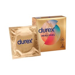 Durex Real Feel - latexmentes óvszer (3 db)