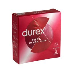 Durex Feel Ultra Thin - ultra élethű óvszer (3 db)