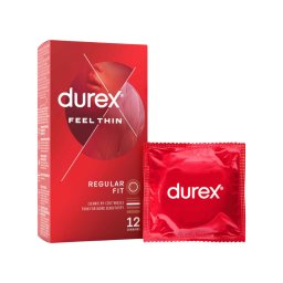Durex Feel Thin - vékony óvszer élethű érzéssel (12 db)