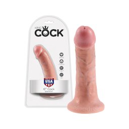 King Cock 6 dildó (15 cm) - natúr