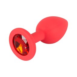 Colorful JOY - szilikon anál plug - kicsi (piros)