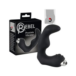 Rebel - hajlított prosztata vibrátor (fekete)