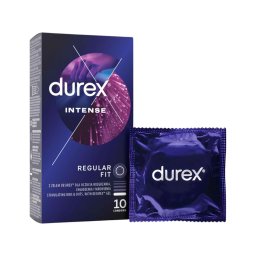 Durex Intense - bordázott és pontozott óvszer (10 db)