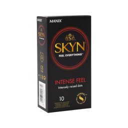 Manix SKYN Intense - latexmentes, gyöngyös felületű óvszer (10 db)