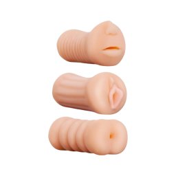 XXX To GO Juicy - műpunci, száj és műpopsi maszturbátor szett (3 db)