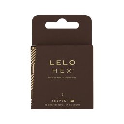 LELO Hex Respect XL - luxus óvszer (3 db)