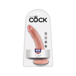King Cock 7 dildó (18 cm) - natúr