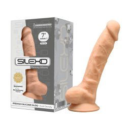 Silexd 7 - tapadókorongos dildó - 17,5cm (natúr)