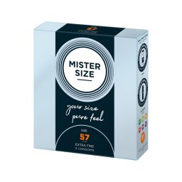 Mister Size vékony óvszer - 57 mm (3 db)