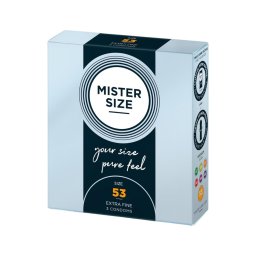 Mister Size vékony óvszer - 53 mm (3 db)