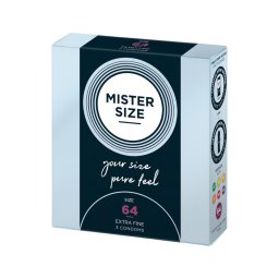 Mister Size vékony óvszer - 64 mm (3 db)