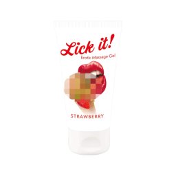 Lick it! - 2in1 ehető síkosító - eper (50ml)