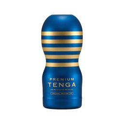 TENGA Premium Original - eldobható maszturbátor férfiaknak (kék)