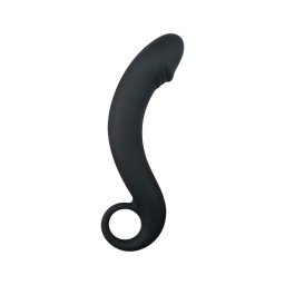 EasyToys Curved Dong - szilikon anál dildó (fekete)