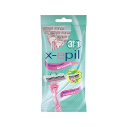 X-Epil - eldobható női borotva 3 pengés (3+1 db)