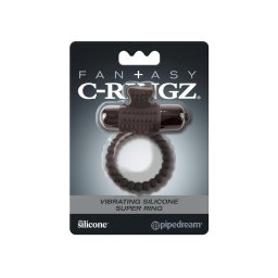 Pipedream Fantasy C-Ringz - vibrációs péniszgyűrű (fekete)