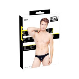 Black Level - klasszikus, lakk férfi tanga (fekete)