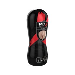 PDX Pussy Vibrating Stroker - vibrációs műpunci (testszínű)