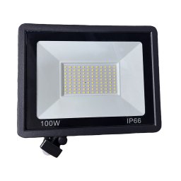 100W Ultra vékony 108 LED mozgásérzékelős reflektor fényvető hideg fehér SLIM Kültéri spotlámpa IP66 - F