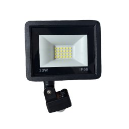 20W Ultra vékony 24 LED mozgásérzékelős reflektor fényvető hideg fehér SLIM Kültéri spotlámpa IP66 - F