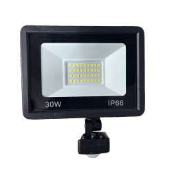 30W Ultra vékony 36 LED mozgásérzékelős reflektor fényvető hideg fehér SLIM Kültéri spotlámpa IP66 - F