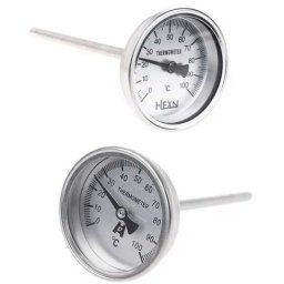 Ipari Beépíthető Hőmérő 6cm átmérő 1/4"-os Menettel (5147)