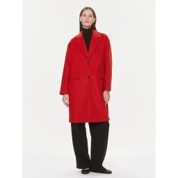Tommy Hilfiger Gyapjú kabát WW0WW39756 Narancssárga Regular Fit