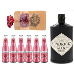 Hendricks Gin Tonik szett ajándék Rózsaszirommal