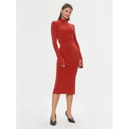 Patrizia Pepe Kötött ruha 2A2612/K002-R808 Piros Slim Fit